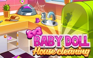 Baby Doll House Cleaning Game Online