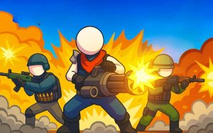 Squad Precision Fighter 3D: Army Commando Battle - Offline Strategy Game