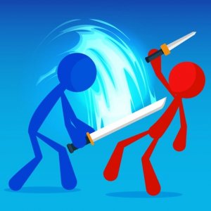 Stickman Battle Arena: Two-Player Brawl
